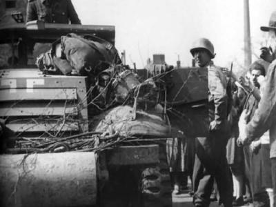 German M3 Scout Surrender at Iserlohn 1945 5