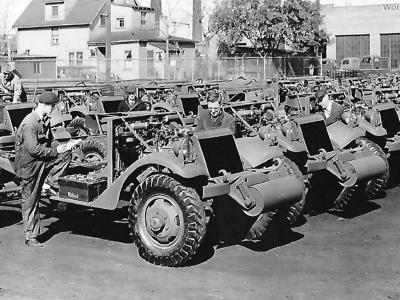 M3 Scout Cars White Motor Co Yard Cleveland 1942
