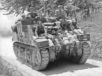 British M7 Priest Italy in late June 1944