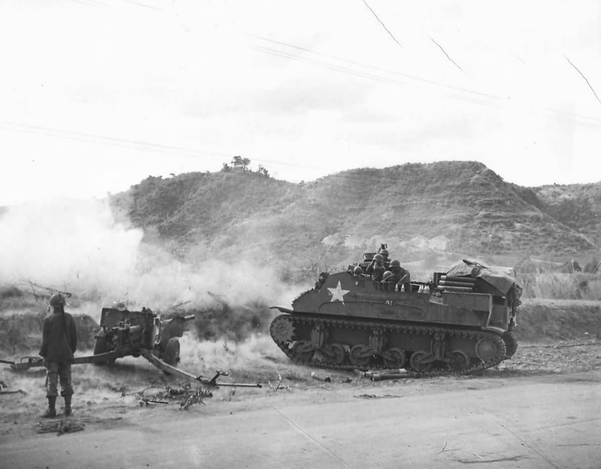 Artillery Guns Blast Japanese Position On Luzon | World War Photos