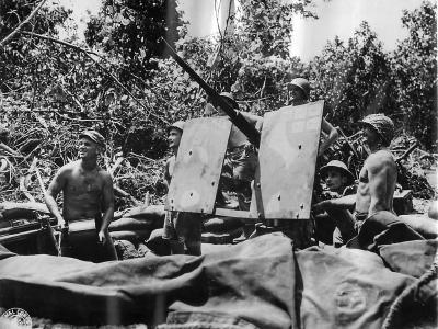 Marine 20mm AA Gun on Bougainville 1943