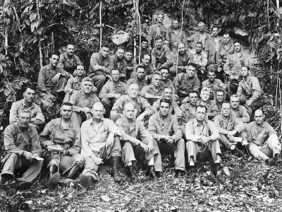 First Division General Vandegrift and Staff on Guadalcanal 1942