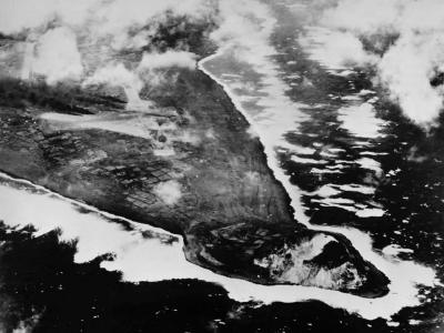Aerial View of Southwest Tip of Iwo Jima