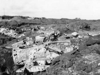 Iwo Jima Destroyed A6m Zero