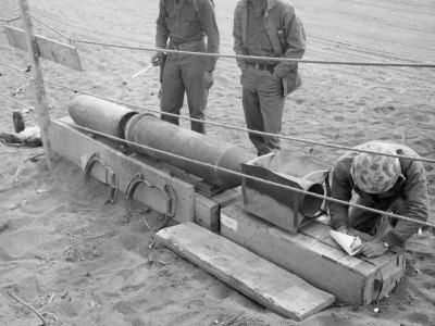 750lb Japanese rocket at salvage dump