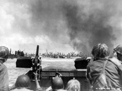LVT landing 7th Division troops on Enubuj