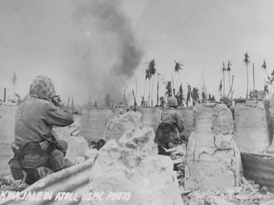 Marines in action