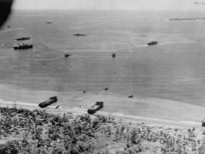 LSTs Tadji New Guinea 1944