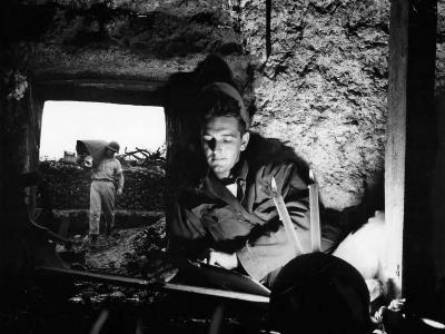 7th Air Force Soldiers Make Home in Cave on Okinawa 1945