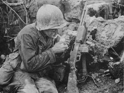 7th Infantry Rifleman on Okinawa pacific
