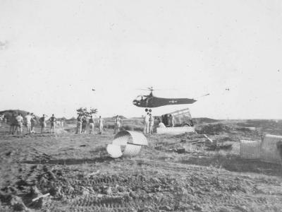Helicopter Landing On Okinawa Pacific