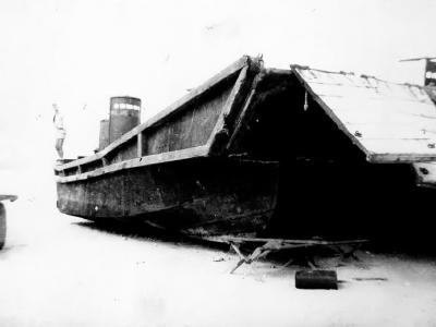 Japanese landing craft Peleliu Island