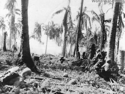 1st Cavalry Division troops mopping up on Leyte