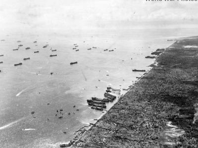 Invasion force off Dulag October 22, 1944