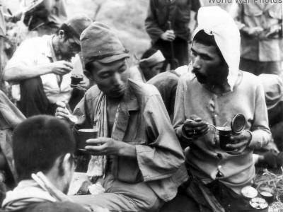 Japanese soldiers captured by 43rd ID at Ipo Dam, Luzon