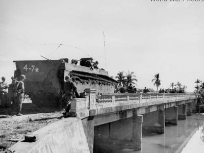 LVT on Calmy River Bridge Luzon 45