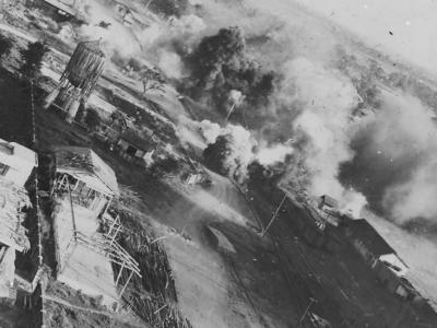 Low level bombing over Luzon January 1945