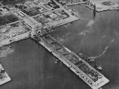 Manila Pier 7 damaged by Japanese 1945