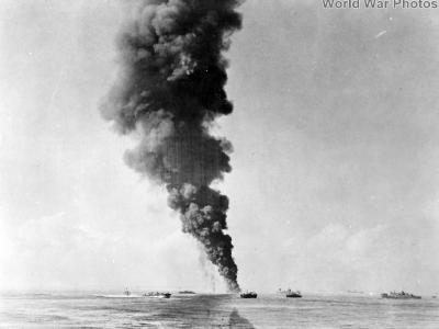 U.S. Navy LSTs at Leyte Beach 2