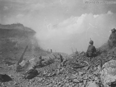 US troops on Carabao Island Battle of Luzon April 16, 1945