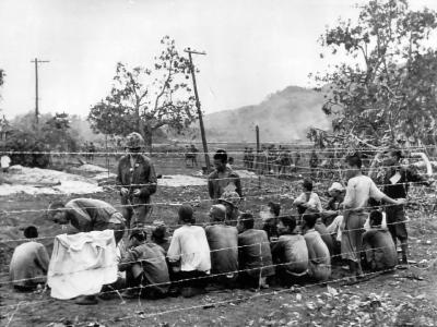 Japanese pow captured by marines on Saipan