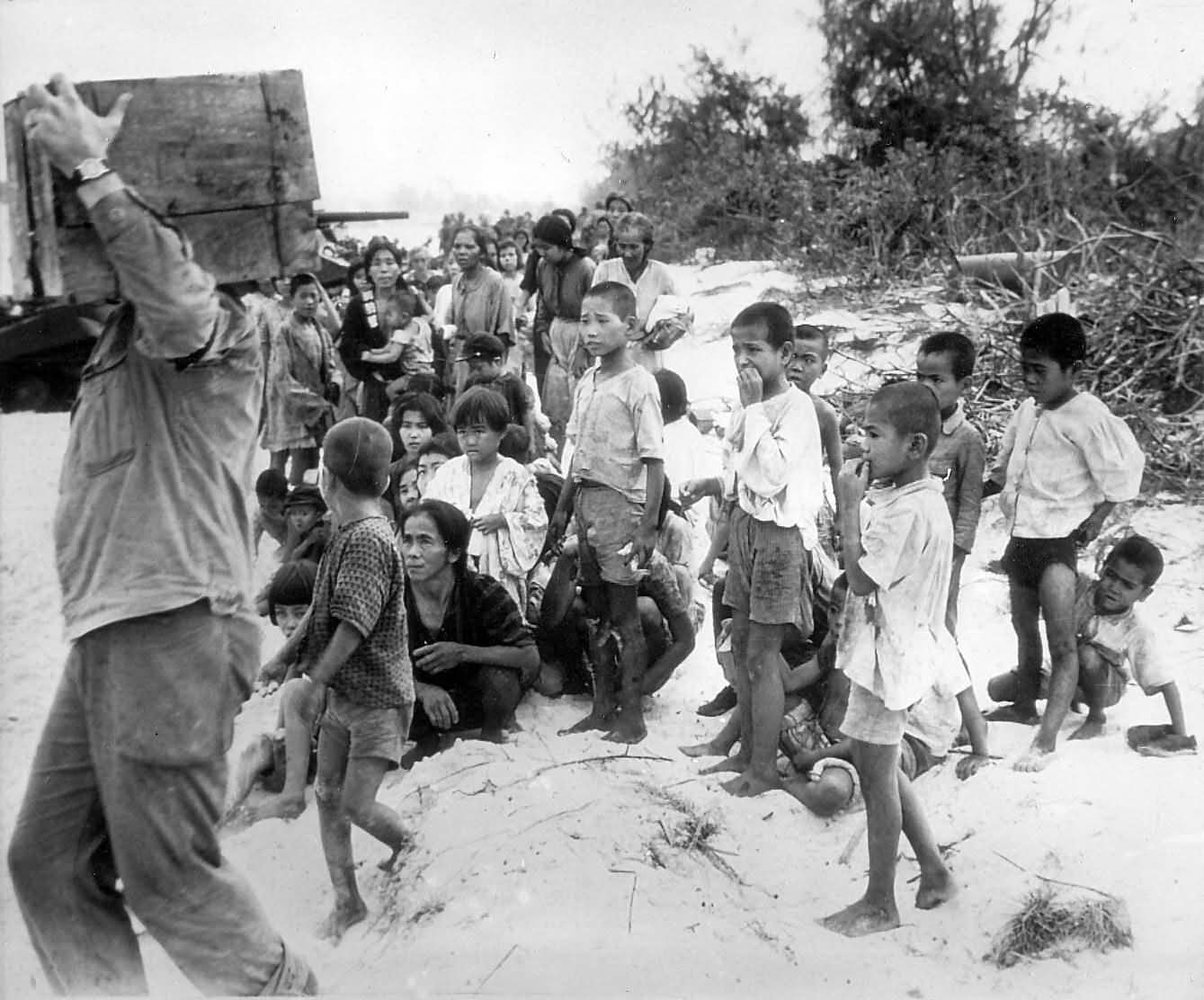 Marines round up civilians on Saipan 1944 | World War Photos