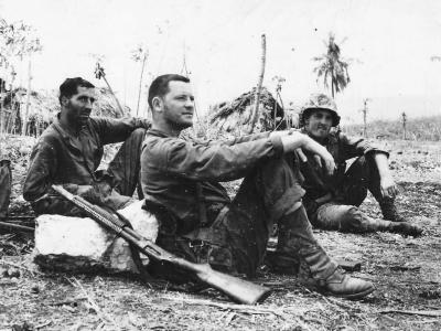 Soldiers Relaxing after Capture of Saipan