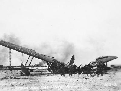 Japanese flying boat Kawanishi H8K Emily wreckage Saipan 1944