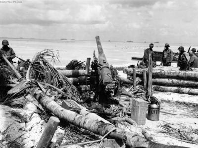 Japanese coast defense gun Betio Island