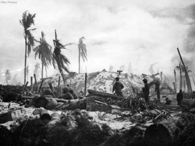 Japanese stronghold on Tarawa