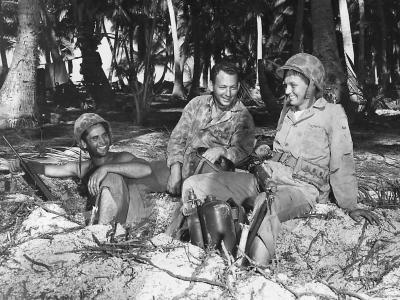 Marines in Trench on Tarawa