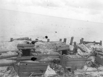 Tarawa after battle Gilbert Islands