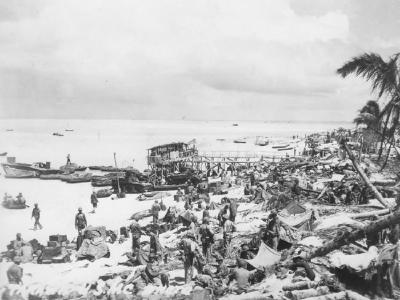 Tarawa island beachhead 1943