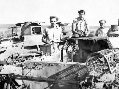 Destroyed Japanese Tank Tinian