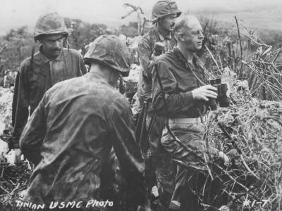 Gen Merritt A. Edson Tinian 1944