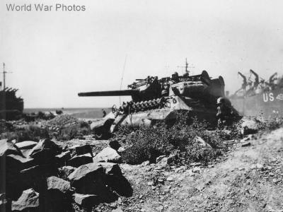 M10 during Allied invasion of Southern France 15 August 1944