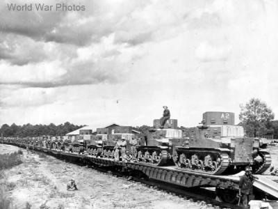 M2A1 tanks of 2nd Armored Division „Hell on Wheels”, June 1941