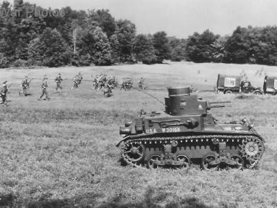 M2A2 30186 during maneuvers, Winthrop NY 1940