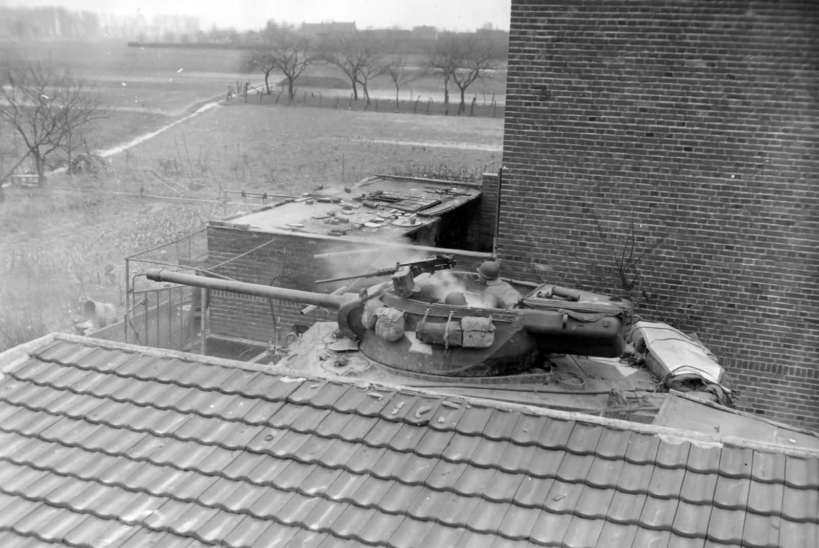 M36 35th Infantry Division 654th TD Battalion in Oberbrauch Germany 1945