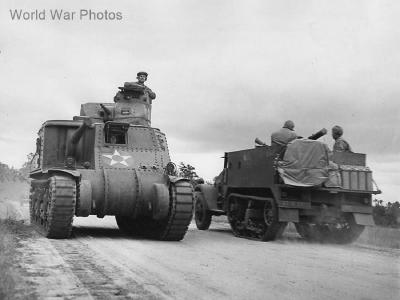 M3 Lee and M2 Halftrack, Salem Crossroads South Carolina war games 1941
