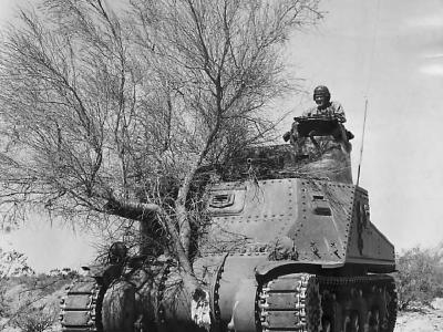 Tank M3 in Action at Gen Patton’s Desert Training Center 1942