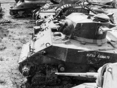 M5 at tank boneyard in Italy September 1944