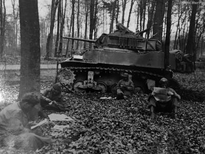 M5A1 of the Armored Division Germany 1945