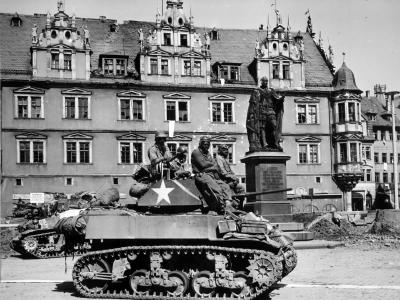 M5A1 of the 761st Tank Battalion, Coburg 25 April 1945