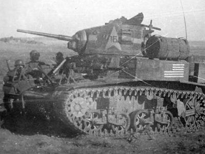 M3A1 Stuart of 1st Armored Regiment Tunisia 1942