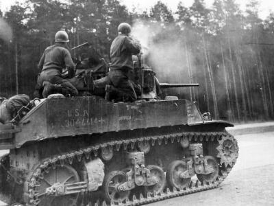 M5 Stuart Dessau Germany 1945