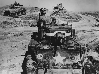US Army In England D Day Training M4 Sherman And M5 Stuart Tanks 1944