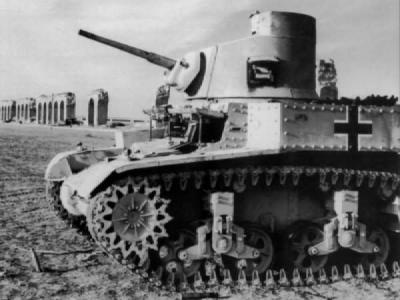 German M3 Stuart tank Africa