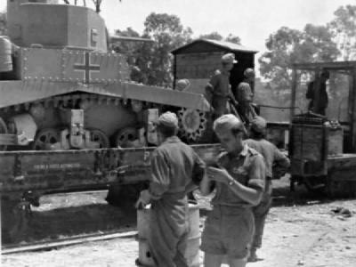 German M3 Stuart tank Africa 2