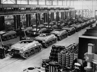 M4 Sherman Tank Mass Production